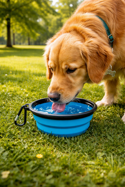 2-in-1 Portable Pet Travel Bowl