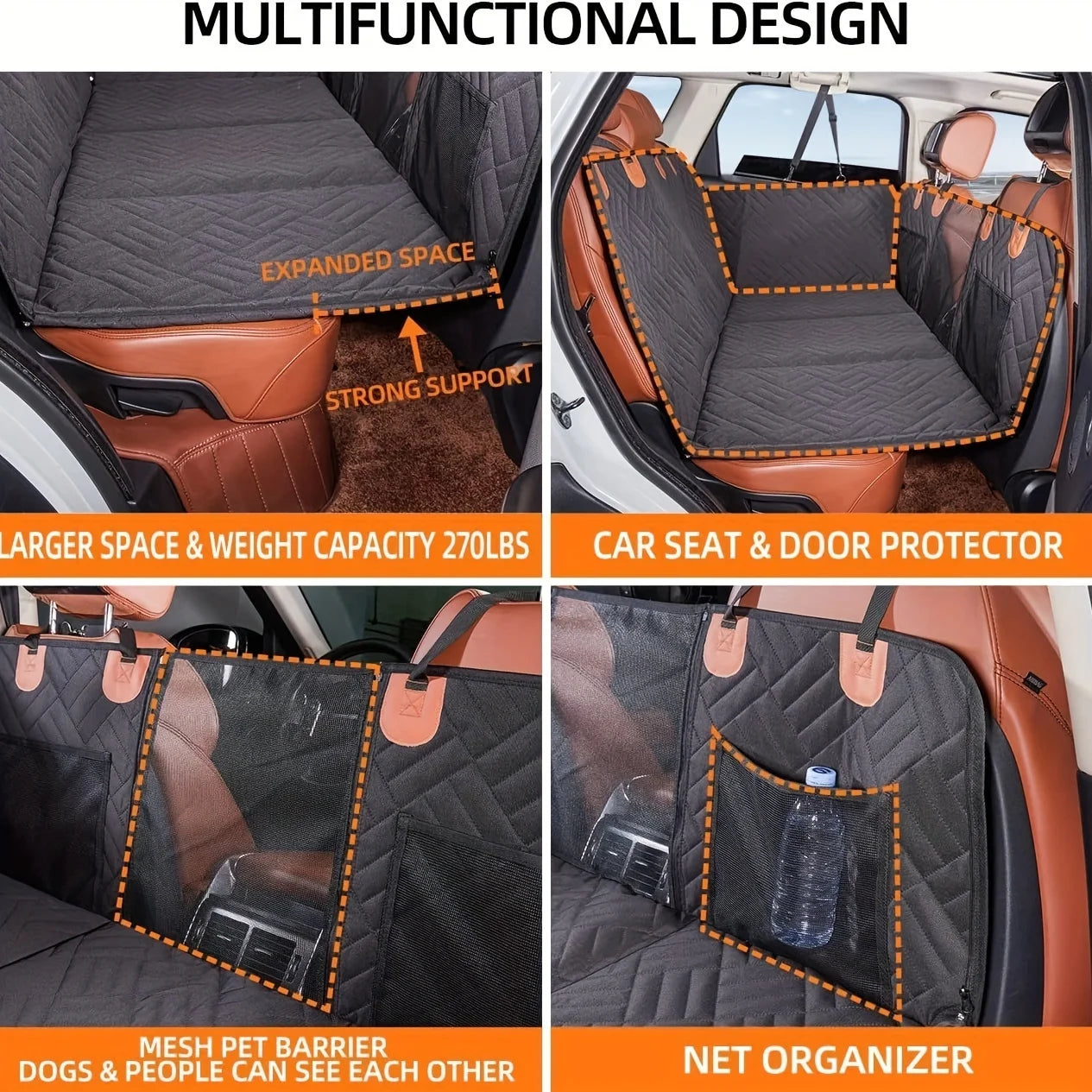 Premium Waterproof Dog Car Hammock